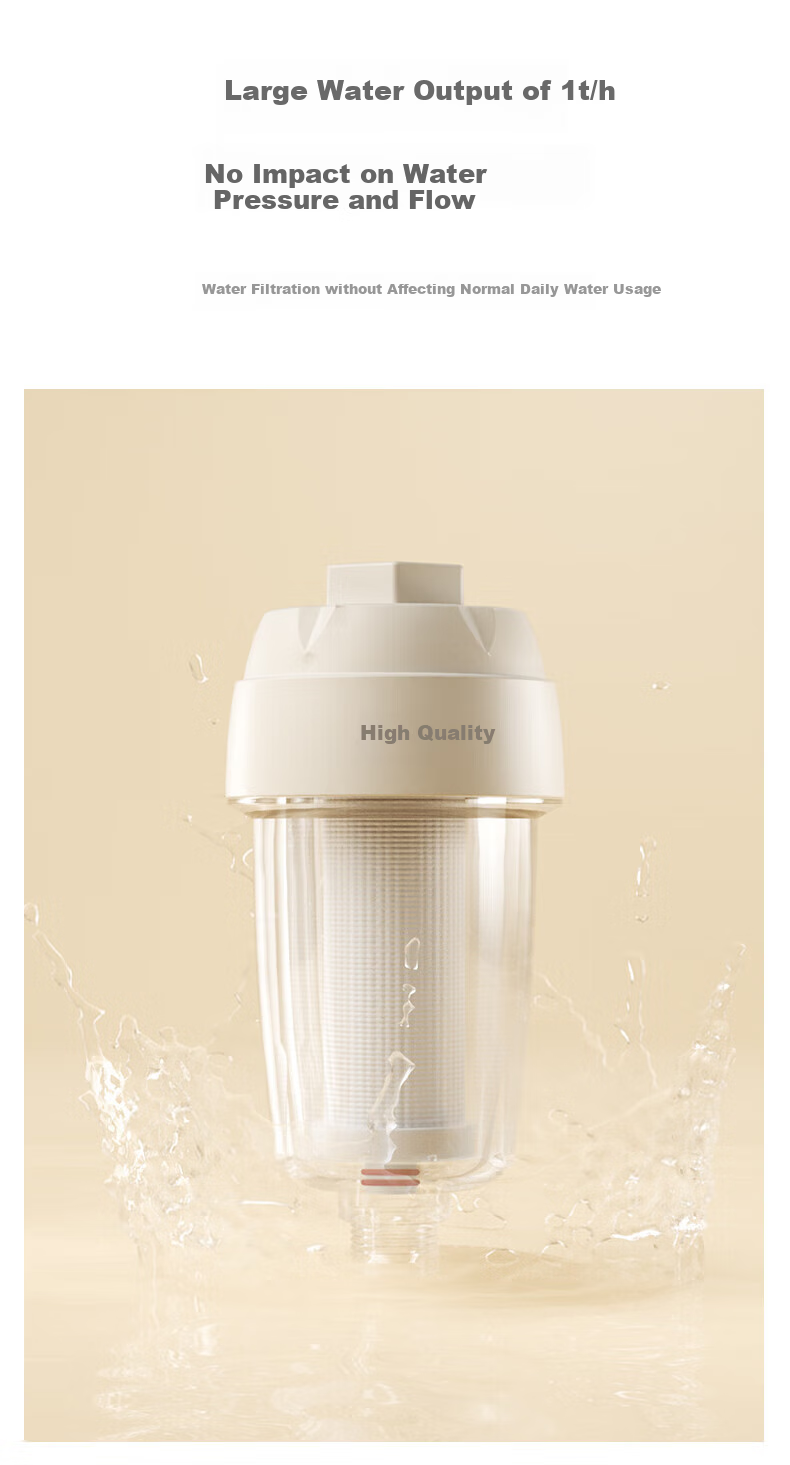 XiaoZhi [Price Protection 618] Pre-filter 3.6T/H Water Heater Water Purifier Tap Shower Skin Care Chlorine Removal Bath 1 Unit 1 Cartridge SQ05-W 9
