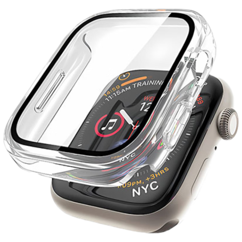 Kewo [Best Seller 20K+] Apple Watch Protective Case for iWatch Series 10/11, Integrated Ultra-Thin Tempered Glass Screen Protector, Drop-Proof, Anti-Fingerprint, Transparent 42mm