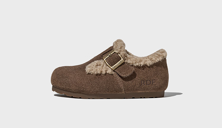 RED DRAGONFLY Children's Autumn Shoes, Boys And Girls Flats, Girls Soft-Soled Birkenstock Shoes, Small Leather Shoes Q51BPPF406, Camel Color, Size 29 8