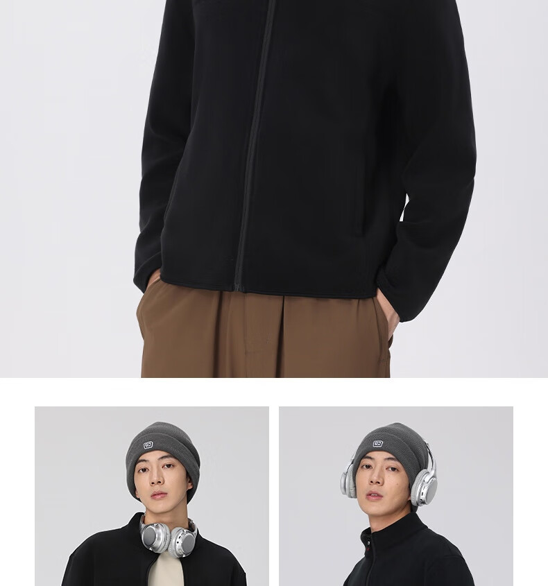 LangSha Unisex Fleece Liner Jacket Windproof Heated Outdoor Polar Fleece Coat 13