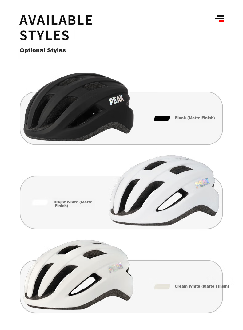 Pike Bicycle Helmet, Mountain Bike Road Bike Cycling Helmet for Men And Women, One-Piece Molding Safety Helmet, Matte White 4