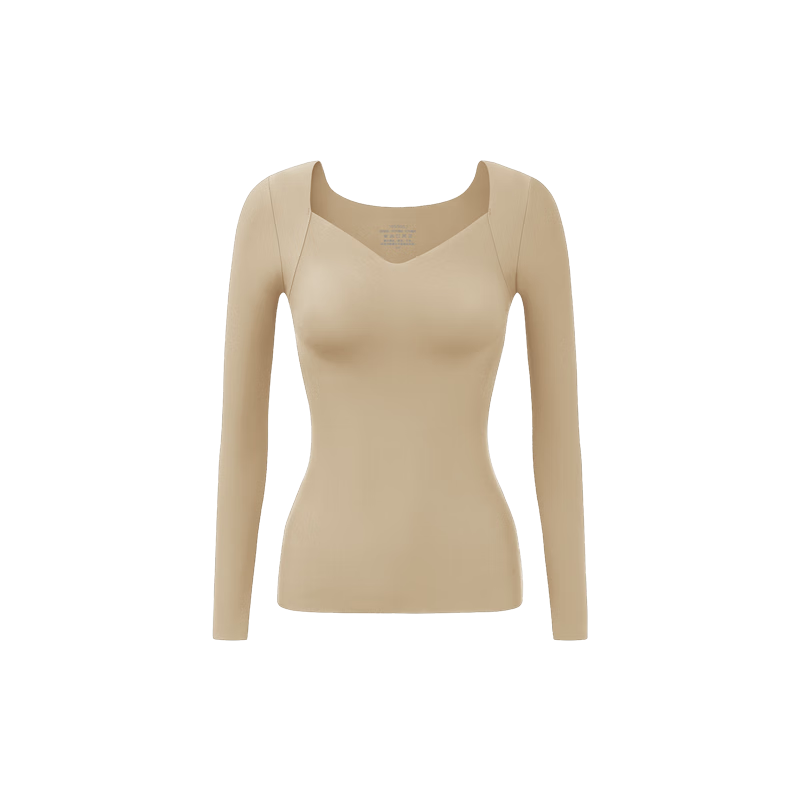 Herbal Original Padded Thermal Underwear for Women Autumn Shirt Camellia Oil Hyaluronic Acid Skin Care Base Layer Heating Top