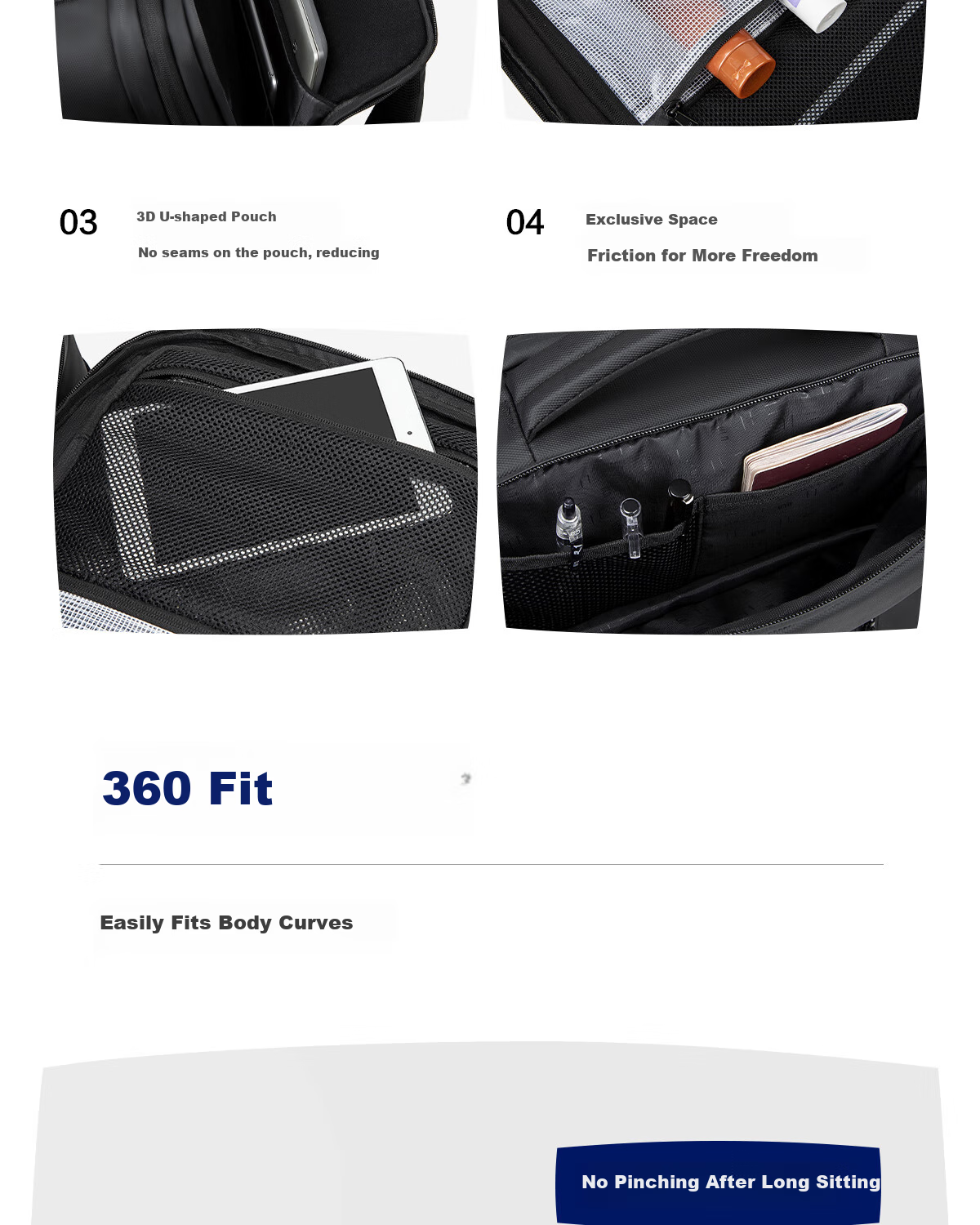 HLA Backpack, Business Large Capacity Backpack for Men, Suitable for Business Trips And Commuting, Water-Resistant Laptop Bag for Travel, Birthday Gift 7