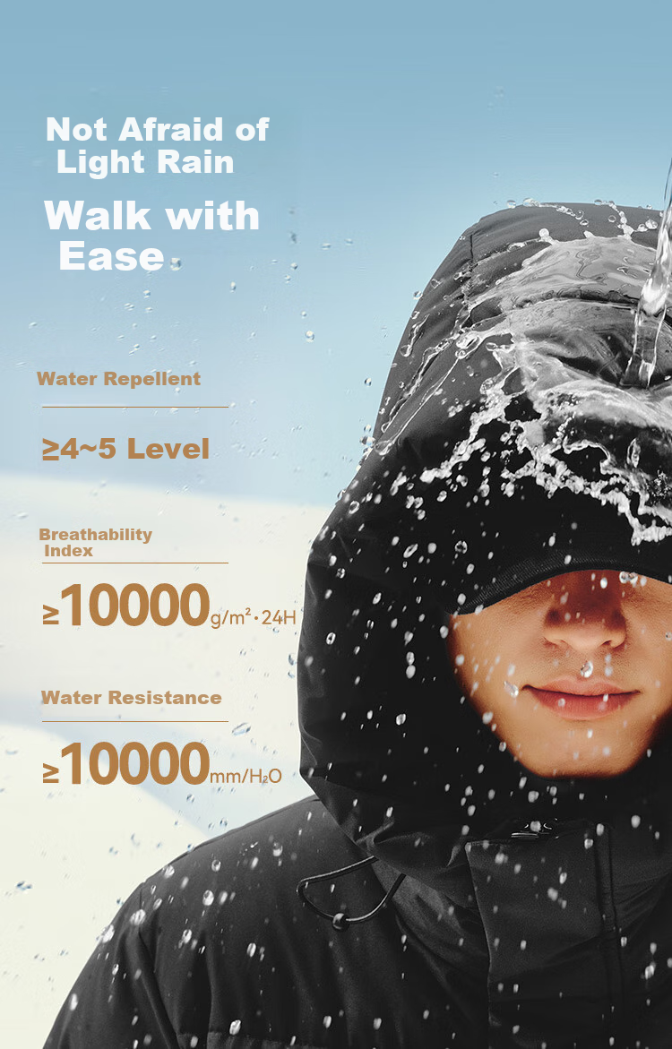 JD Original High-Fill Power down Classic 90% Down Jacket for Men And Women, Long Style, Warm Autumn Winter Thick Coat, Pure Gray, XL 15