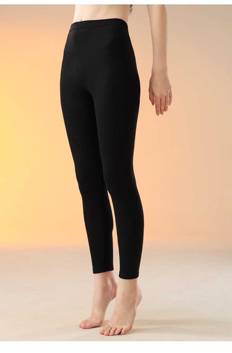 Me Feeling Women's Cashmere Warm Pants Autumn Winter New Slim Fit Inner Wear Fleece Lined High Waist Antibacterial German Velvet Leggings 3