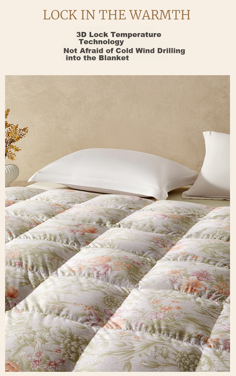 Shuixingjiafang down Comforter, White Duck Down Duvet, Thick Winter Quilt, Double Size, 220×240cm, Approximately 5.2 Ji 2