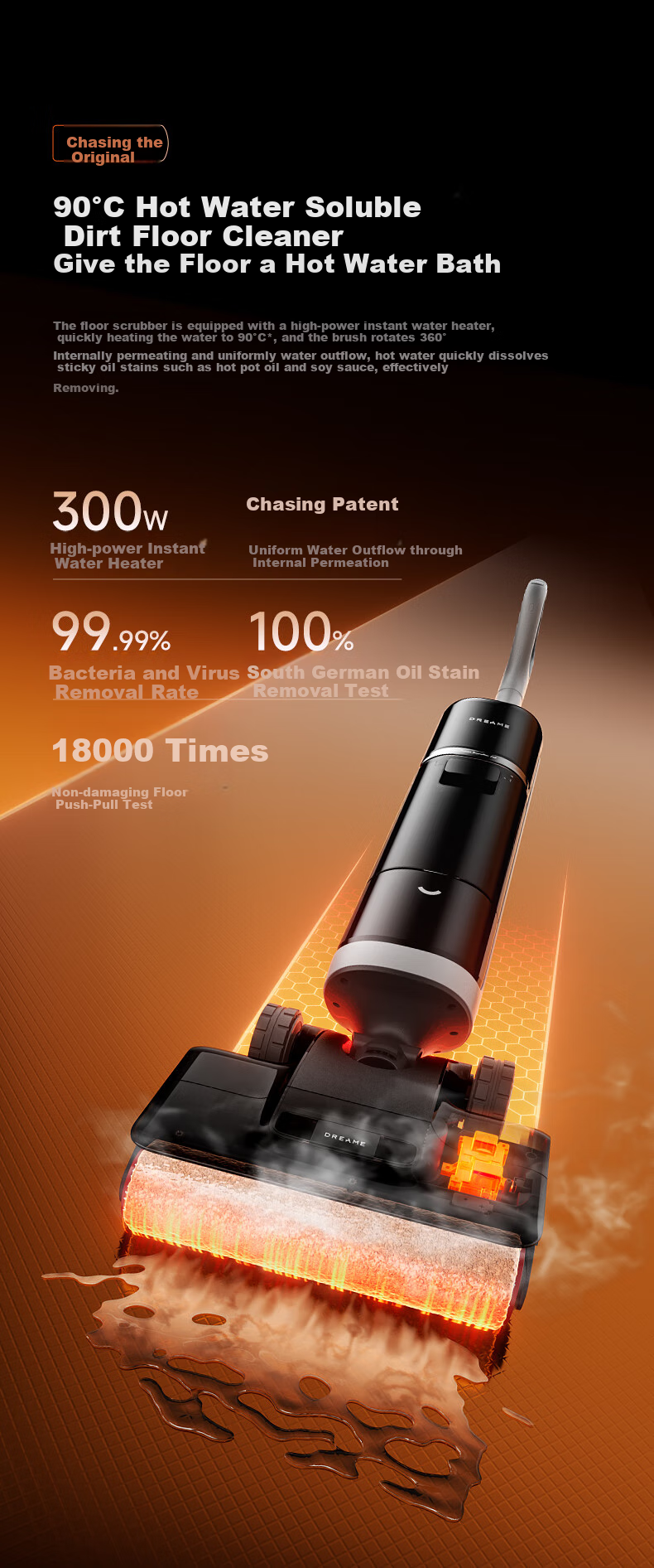 Zhuimi [Price Protection 618] Steam Mop Explorer H60Ultra Series [High Temperature 380°C Steam] All-In Automatic Cleaning Mop Robot with Washing Functio 13