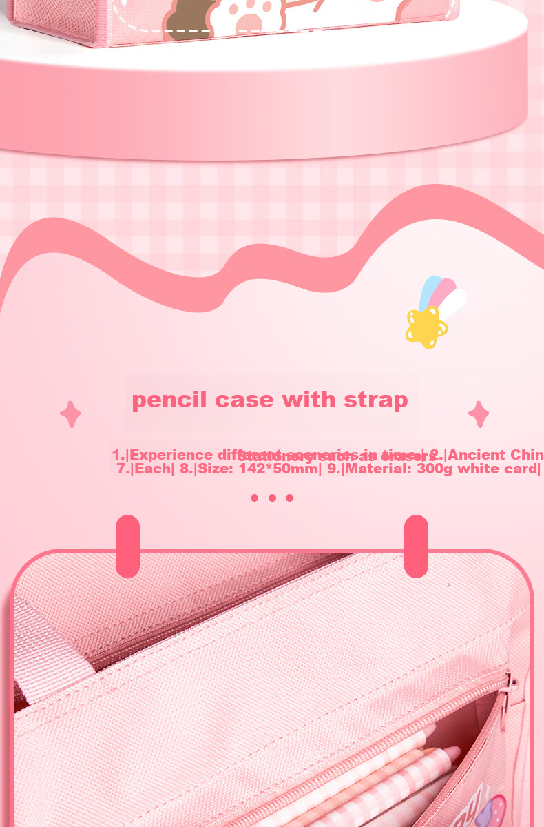 Licao Tutoring Bag, Tutoring Package, Handbag for After-School Classes, Book Bag for Elementary Students, Art Supplies Bag, Children's Handbag, Essential for Learning, Regular Panda Desig 5