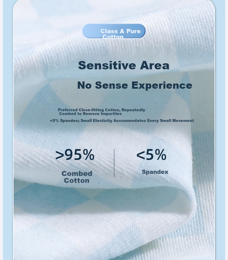 LangSha Boys' Underwear, Triangle Briefs, Class A Pure Cotton, 7A Antibacterial, No Wedgie, for Young Boys And Older Childre 5