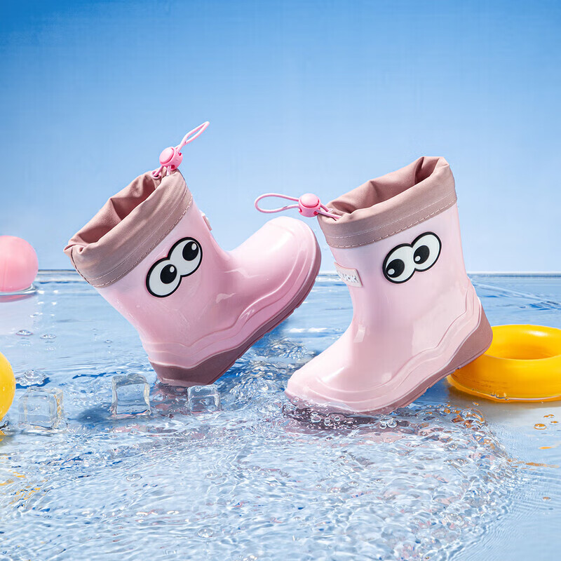 Детские резиновые сапоги B.Duck, розовые, размер 22