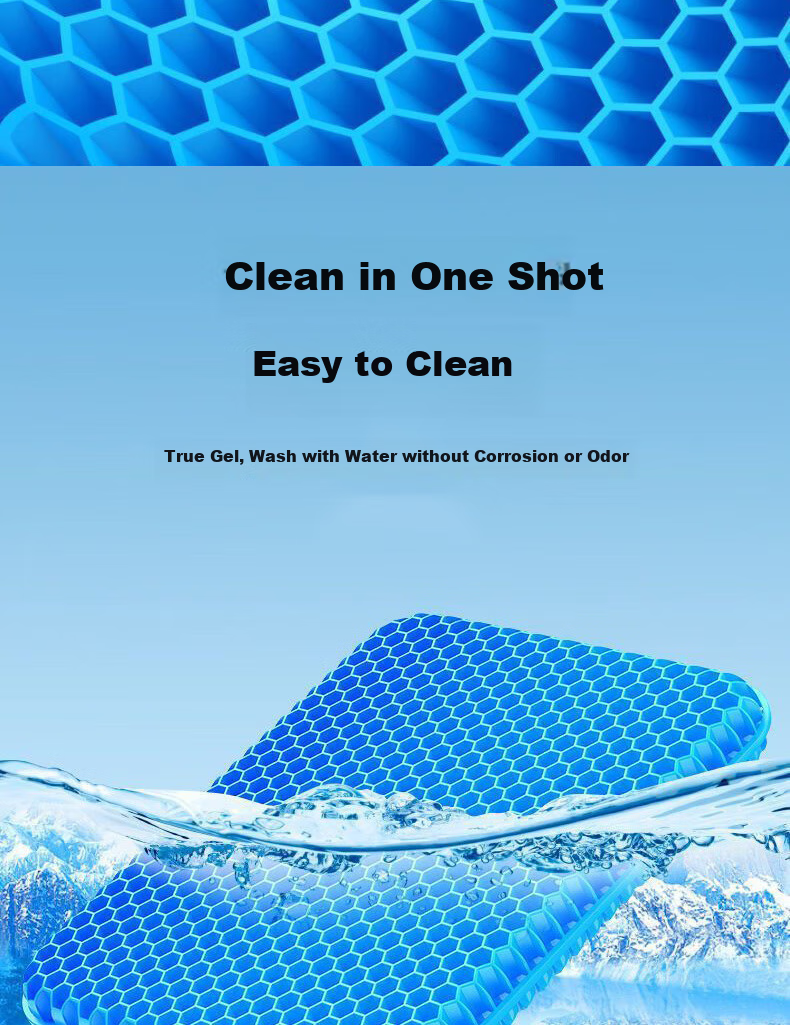 Jiabolan Car Seat Cushion, Honeycomb Elastic Pad, Summer Office Chair Pad, Cooling Mat, Breathable, Suitable for All Seasons, Ice Mat 20