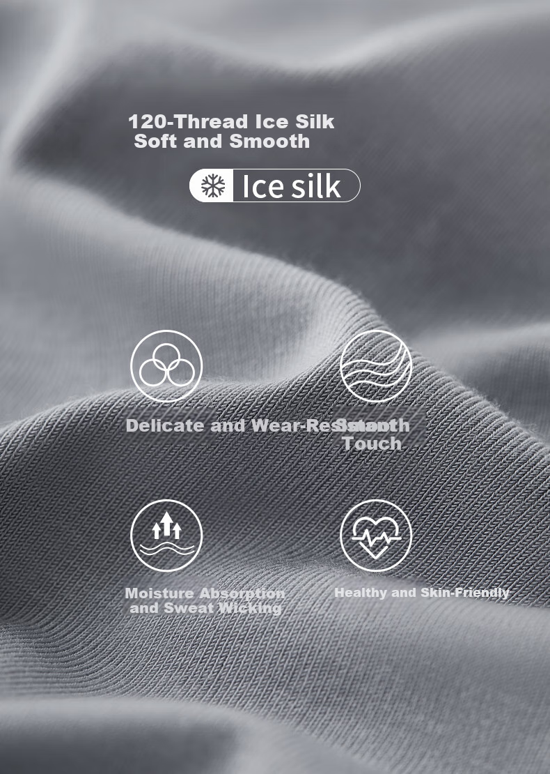 LangSha Ice Silk Tank Top for Men, 7A Grade Antibacterial, Summer Men's Seamless Thin Casual Sports Undershirt, Hurdle Style, 3-Piece Set 3