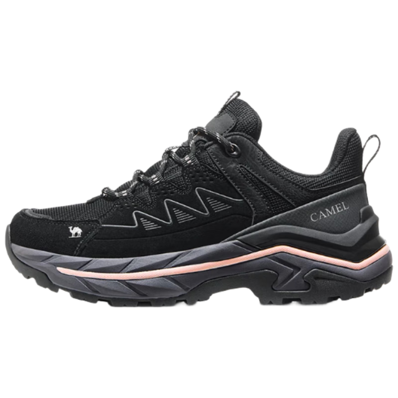 CAMEL Outdoor Hiking Shoes 2025 Autumn New Non-slip Wear-resistant Breathable Lightweight Trekking Sneakers 3050 Black Size 37