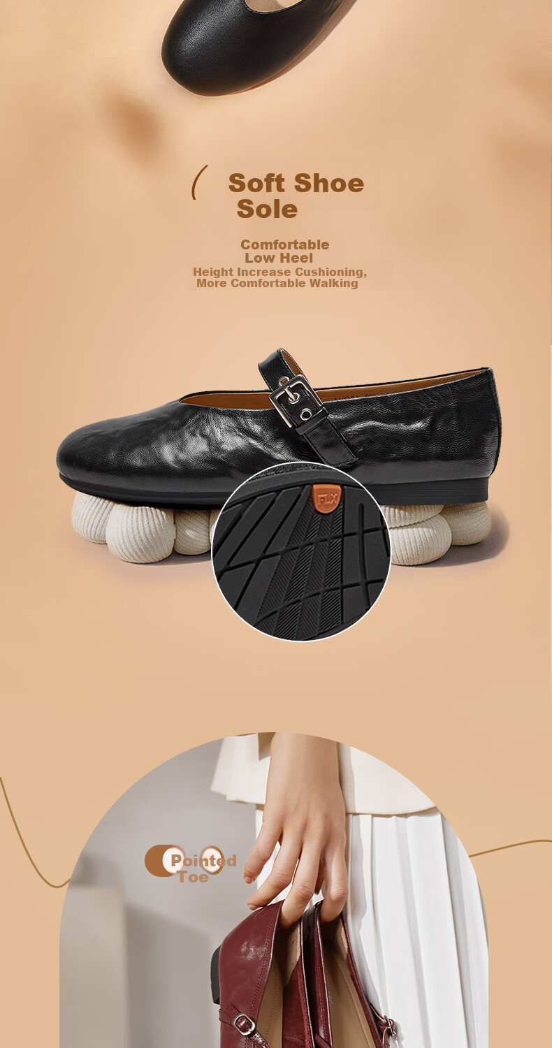 Bata Mary Jane Women's Shoes, Spring And Autumn New Style, Shallow Mouth Retro Elegant Flats 5