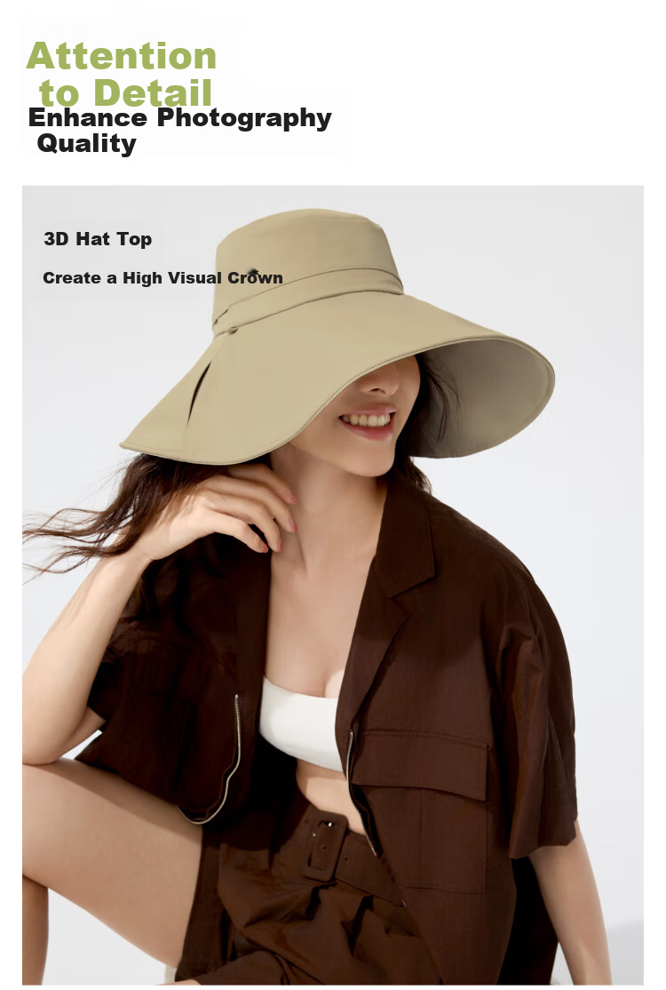 Beneunder Women's Double-Sided Sun Hat, Wide Brim Fishing Hat, UV Protection Full Face Sun Visor AL005 8