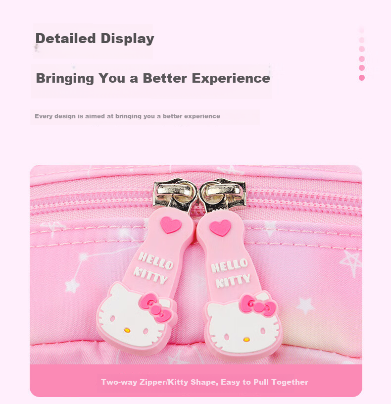 Hello Kitty Backpack for Elementary School Students, Cute Cartoon Backpack for Girls, Children's Schoolbag for Grades 1-3, Cartoon Bag DB96587A Pink 13