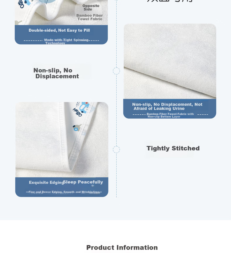 Ankexin Baby Washable Pure Cotton Diaper Pad, Large Size Bed Sheet, Baby Diaper Protection Mat, Zoo Style, 180*200cm 13