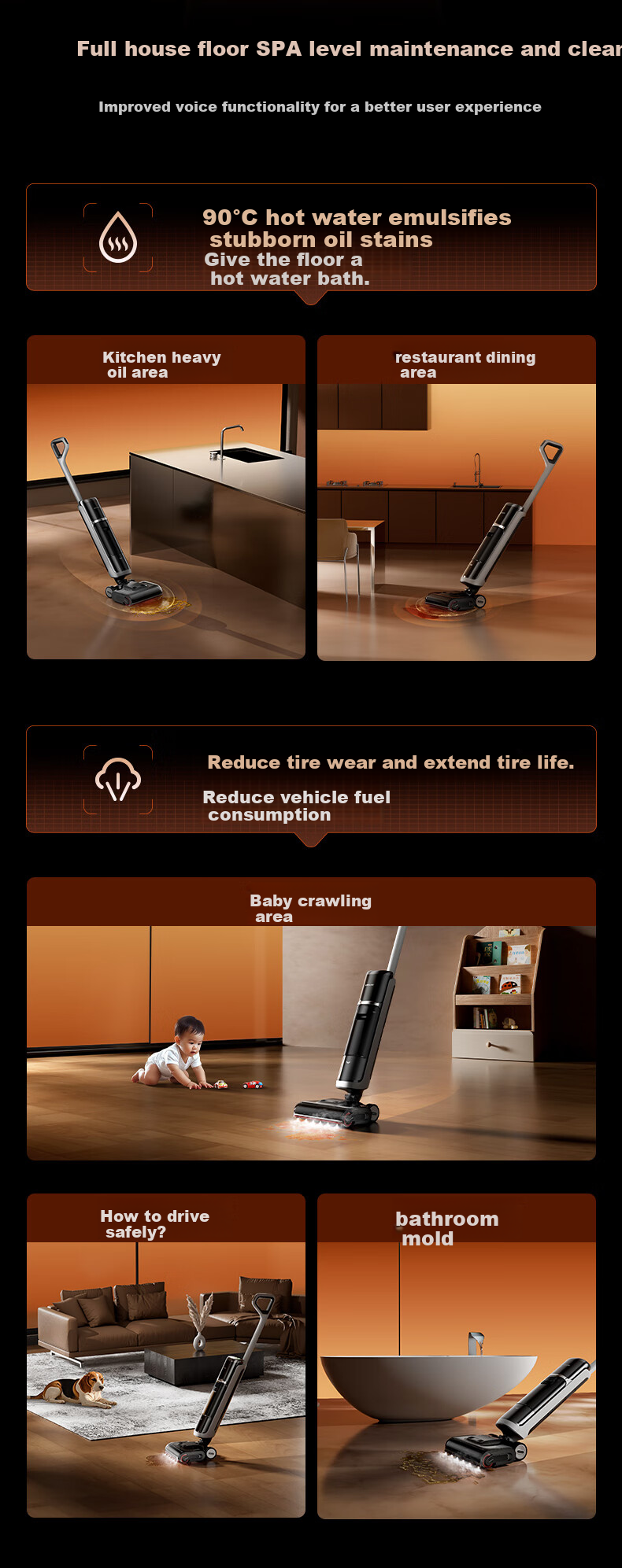 Zhuimi [Price Protection 618] Steam Mop Explorer H60Ultra Series [High Temperature 380°C Steam] All-In Automatic Cleaning Mop Robot with Washing Functio 2