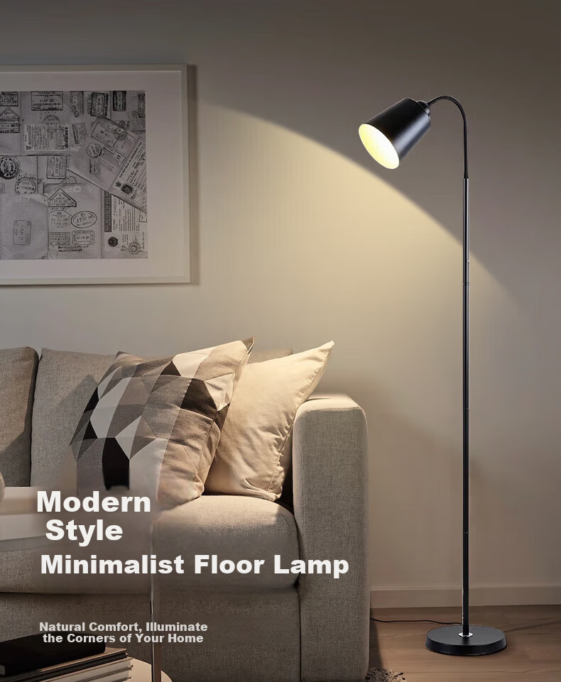 Bolanger Floor Lamp, Study Eye Protection Desk Lamp, Creative Living Room Lamp, Modern Minimalist Bedroom Bedside Lamp, Popular Study Room Standing Lamp Fixture 7