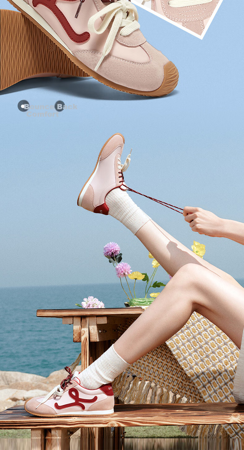 BASTO [Zhang Yuexi's Choice] Candy-Colored Height-Increasing Training Shoes, Slanted Casual Forrest Gump Shoes for Women, Yellow, Size 36 12