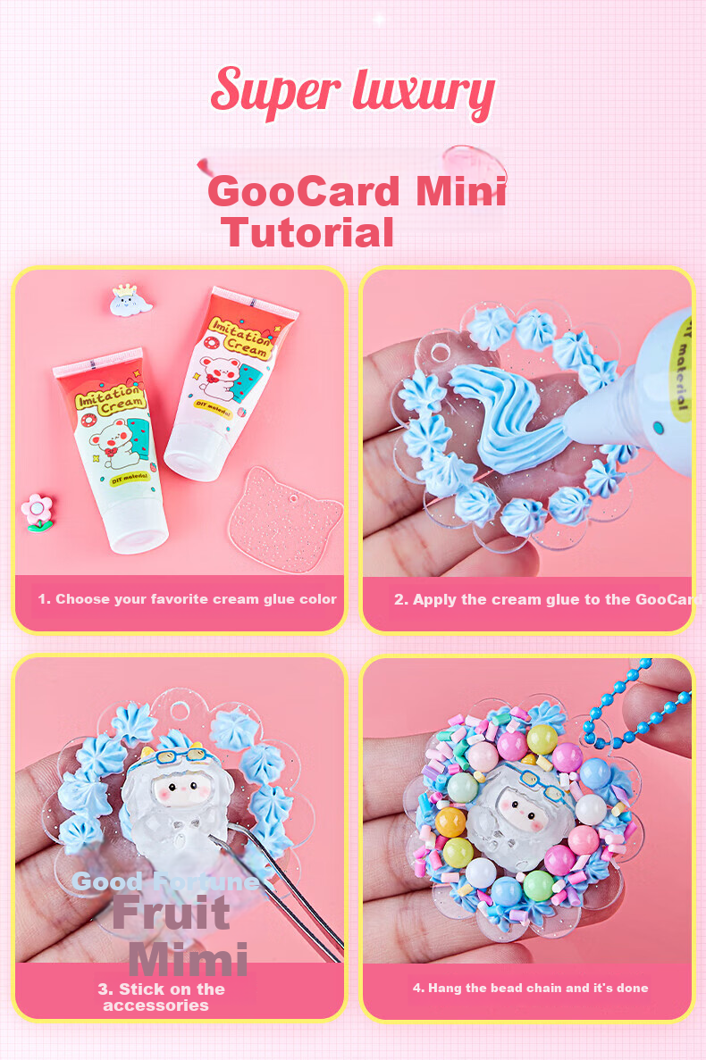 BEIBITONGHUA Sand Art Brick Guka Cream Glue Complete Tool Set, Toy for Girls, Birthday Gift, DIY Handmade Sticker Painting 10