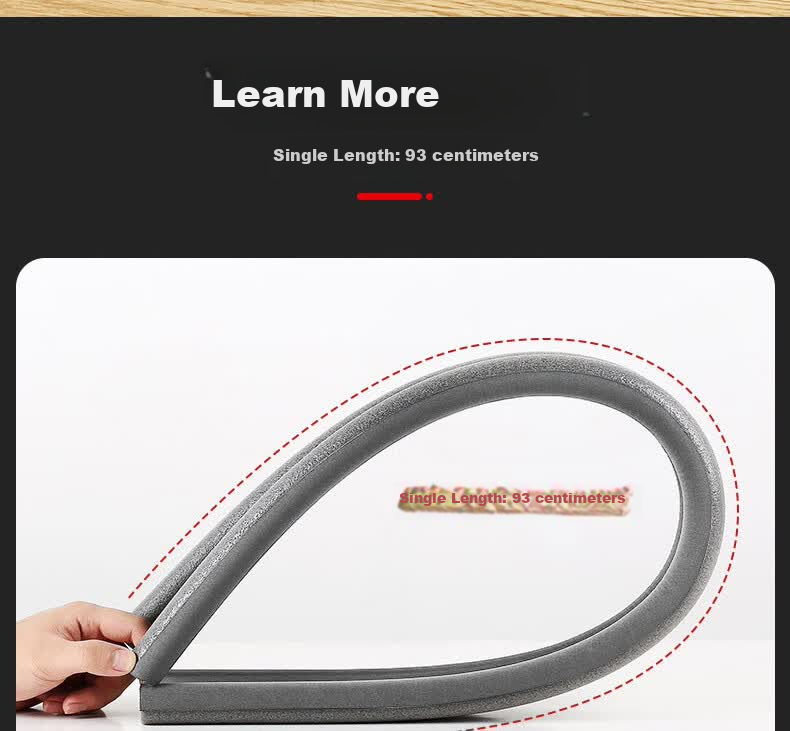 Cigeman Glass Door Seal Strip, H-Shaped Shower Room Water Barrier Strip, Bathroom Door And Window Soundproof Waterproof Rubber Strip 18