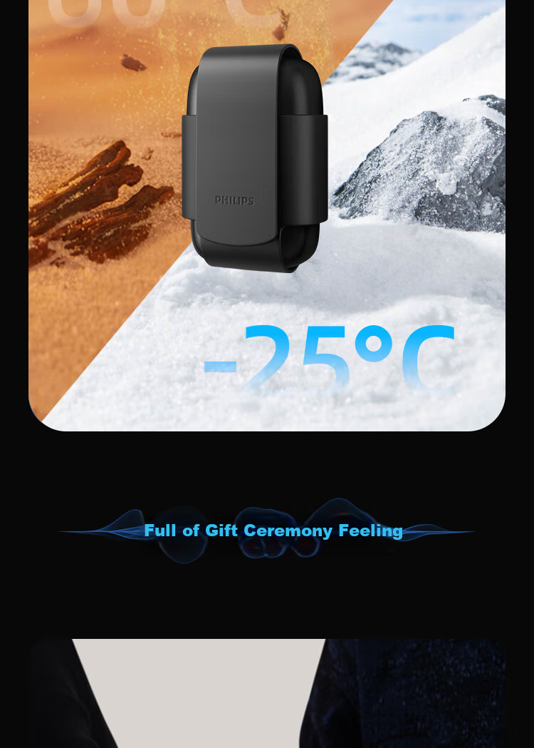 PHILIPS [Mid-Autumn Festival Gift Box] New Self-Operated Men's Electric Shaver, Pebble Portable Model, 0.0 Micron Close Shave, Golden Ratio, Extreme Black, Birthday Gift for Me 12