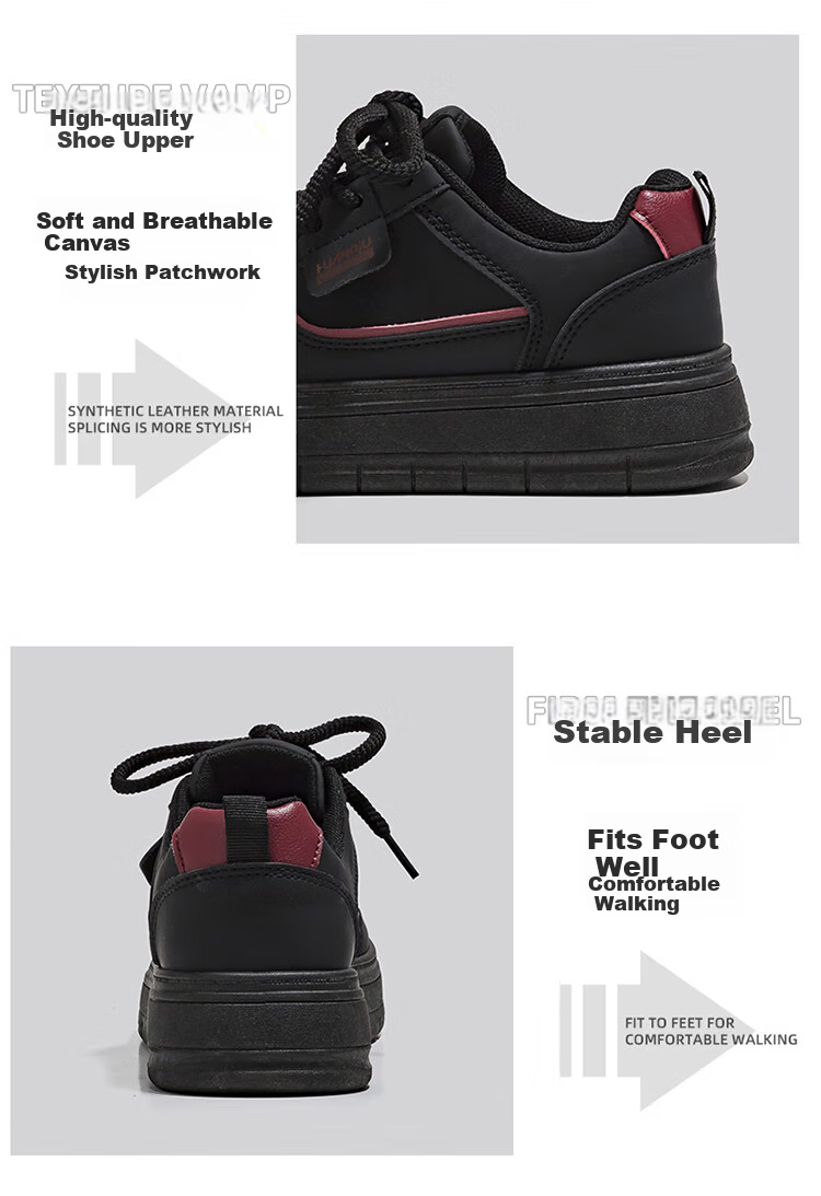 Global Spring 2026 Women's Original Ins Trendy Moon Brown College Style Comfortable Fashion Versatile White Sneakers 13
