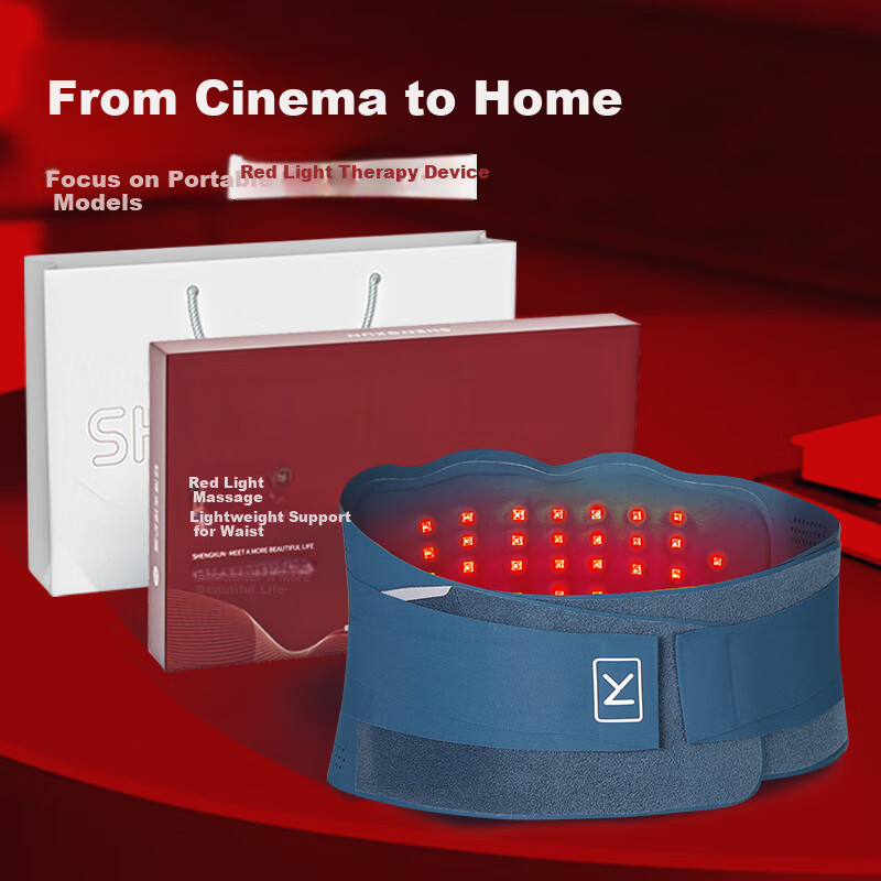 Liaoyuan [Red Light Therapy] Electric Heating Waist Support Belt, Hot Compress Warm Waist Belt, Lumbar Disc Herniation Infrared Therapy Massage Waist