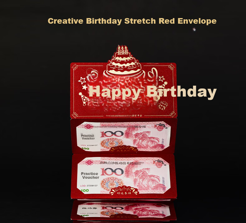 Yanyuji Red Packet, Ceremonial Birthday Red Packet, Creative Surprise with 6 Card Slots, Baby's Full Moon Folding Red Packet, Li Shi Envelope 1