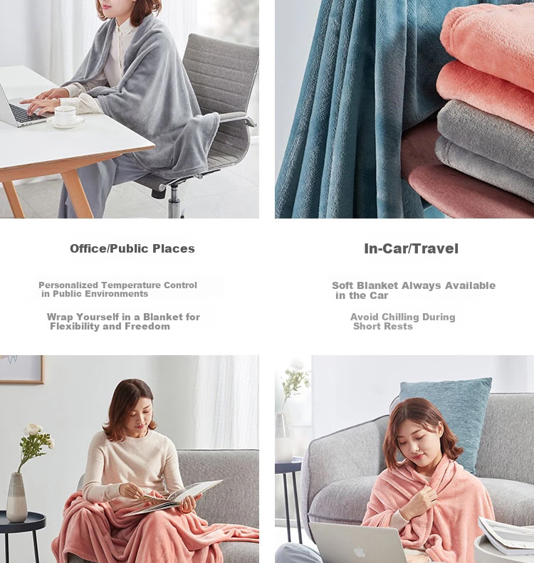 Wangyiyanxuan Blanket Throw, Flannel Cat Blanket, Office And Home Air Conditioning Blanket, Ocean Blue-Gray 150*200cm 3