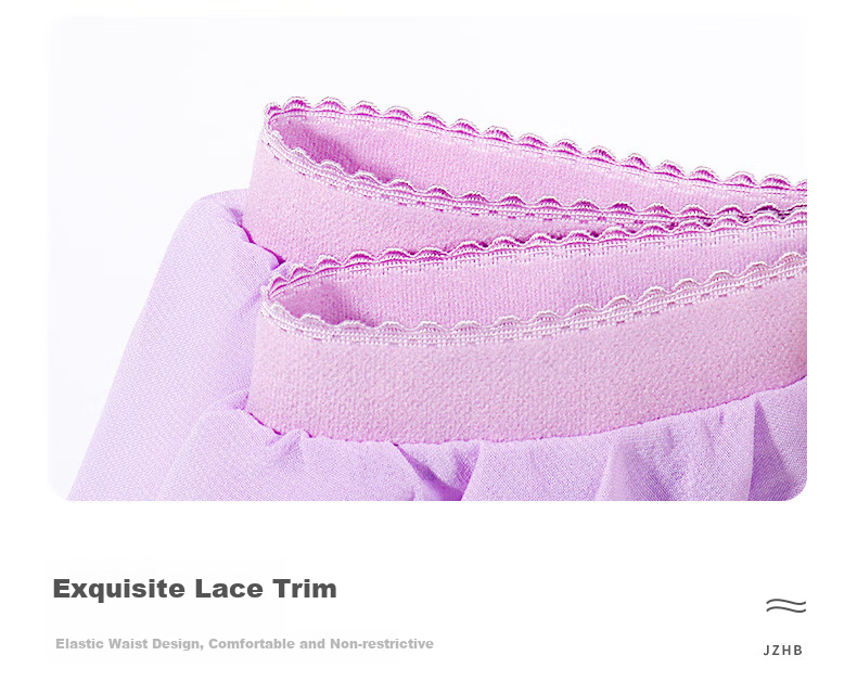 Zhiyouban Children's Dance Skirt, Girls' Half Skirt, Short Dance Skirt, Ballet Skirt, Half-Chiffon Skirt, Purple, S 8