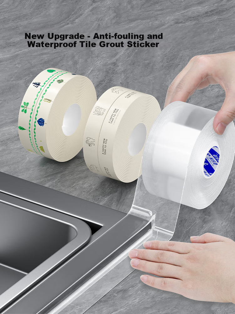 Mileqi Strong Adhesive Traceless Nano Tape, Waterproof, Stain-Resistant, Mold-Proof, Leaves No Residue When Removed, Easy to Clean with Wipe, 0.5mm Thick, 5cm Wide * 3 Meters Long - 3 Rolls 1