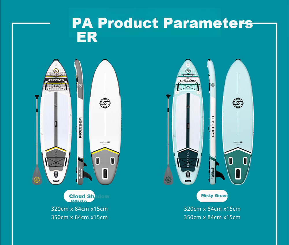 TRANS-E Creative Group Paddleboard, Sailor Surfboard, Inflatable Folding Fishing SUP, Water Rafting Board, Ink Green, 3.2 Meters 3