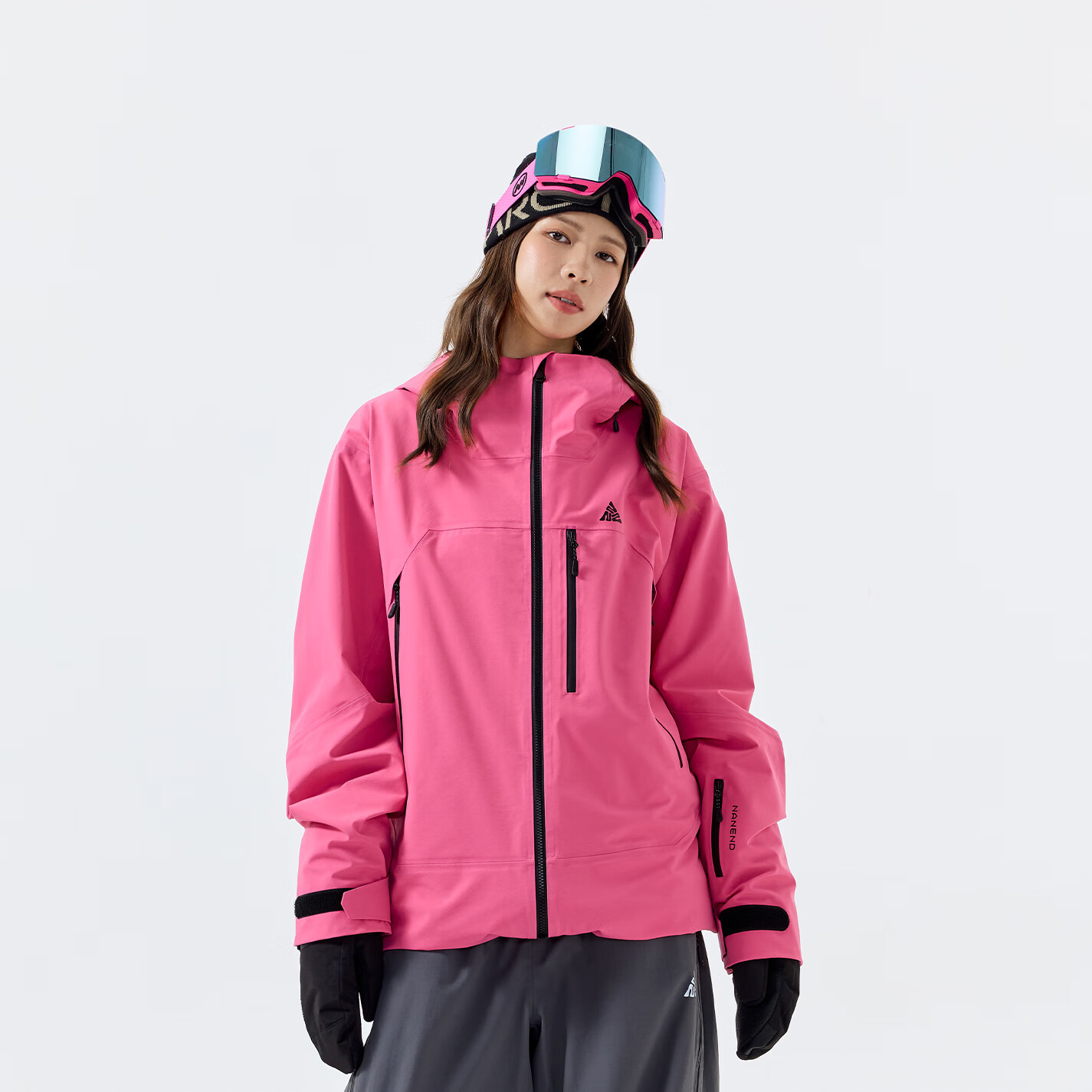 NANEN Ice Dome 25 New Professional Waterproof Warm 3L Ski Jacket P Cotton RECCO Ski Coat Sea Blue M
