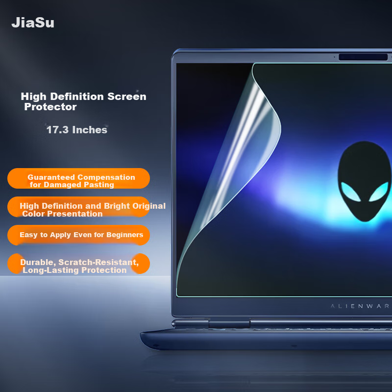 Jiasu 17.3-Inch Laptop Gaming Notebook High-Definition Screen Protector Film for Alienware, Cyberstar, Shadow Elf, Moba, Thunder Shadow