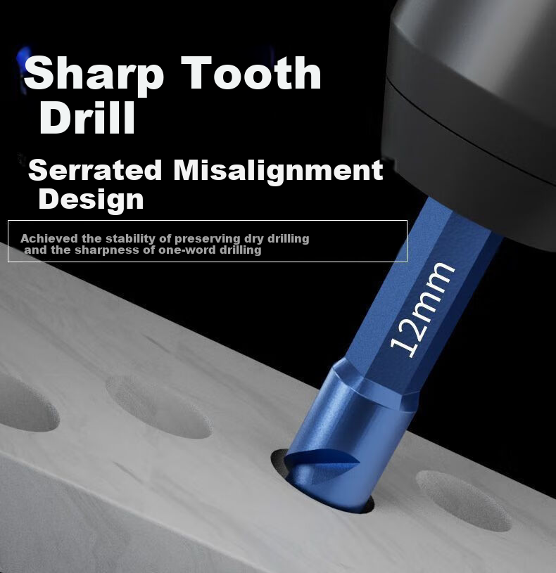 Yanran Upgraded Focused Drill Bit for Ceramic Tiles And Marble Boards, Specialized Hole Drilling with Hexagonal Shank [6mm], 5 Pieces 1