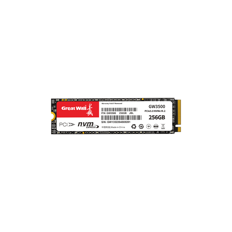 Great Wall 256GB SSD Solid State Drive M.2 NVMe PCIe 3.0x4 GW3500 Series 3300MB/s Read Speed