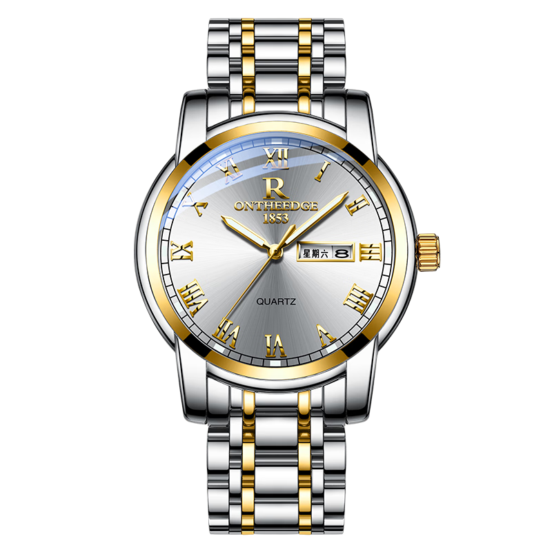 GEORGCOUNT Men's Watch 2025 New Business Automatic Waterproof Luminous Quartz Watch for Men and Youth Students