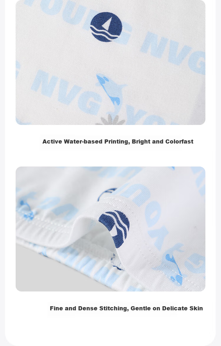 Navigare Boys' Underwear, Children's Boxer Briefs, 4-Pack Cartoon Comfortable Breathable Sail Set, Mixed Colors, Size 120 6
