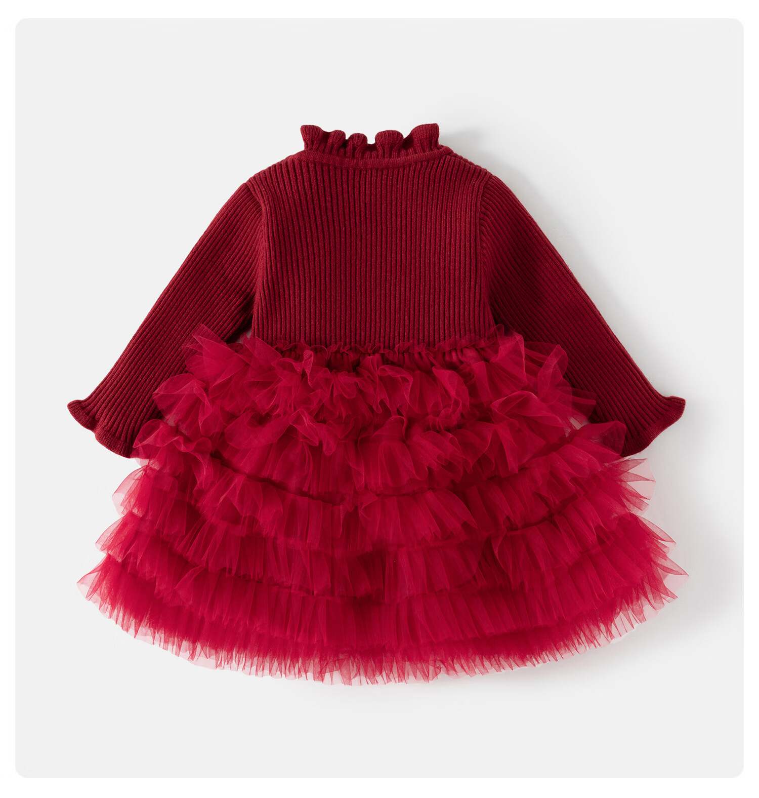 Banxidi Girls' Autumn Dress New Children's Stylish Princess Long Sleeve Cake Dress Baby New Year Clothes Celebration Outfit 3