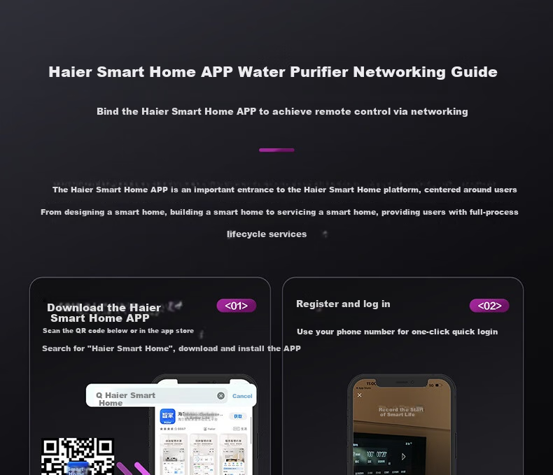 Casarte Water Purifier, Fresh Water Home Water Filtration System, 1000G Long-Lasting RO Membrane, Strontium-Rich Fresh Water Direct Drinking Mineral Water Purifier, Pure Dual Outlet CRO1000-DFACU1 7