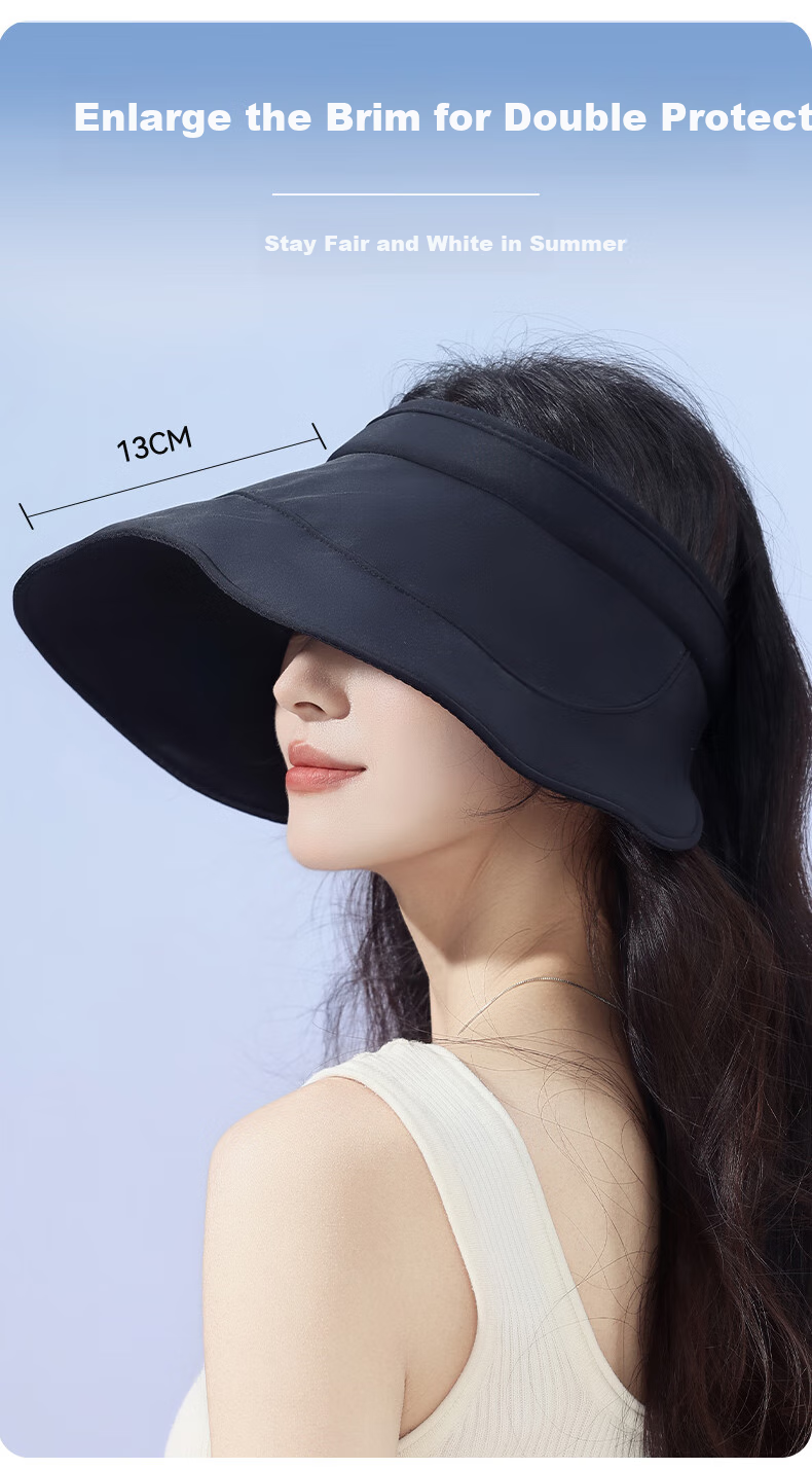 FitonTon Sun Protection Hat for Women, Summer 2026 UV-Resistant Sun Hat, Breathable Visor Cap, Cycling Helmet 5