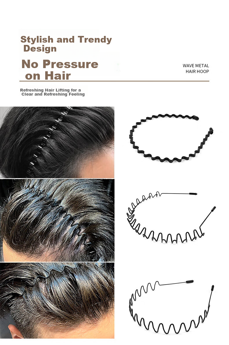 Chense Headband for Women, Travel-Friendly, Extendable, Foldable, Face-Washing Strap with Teeth, Anti-Slip, Hair-Clipping Headband for Bangs And Hair Ties 2