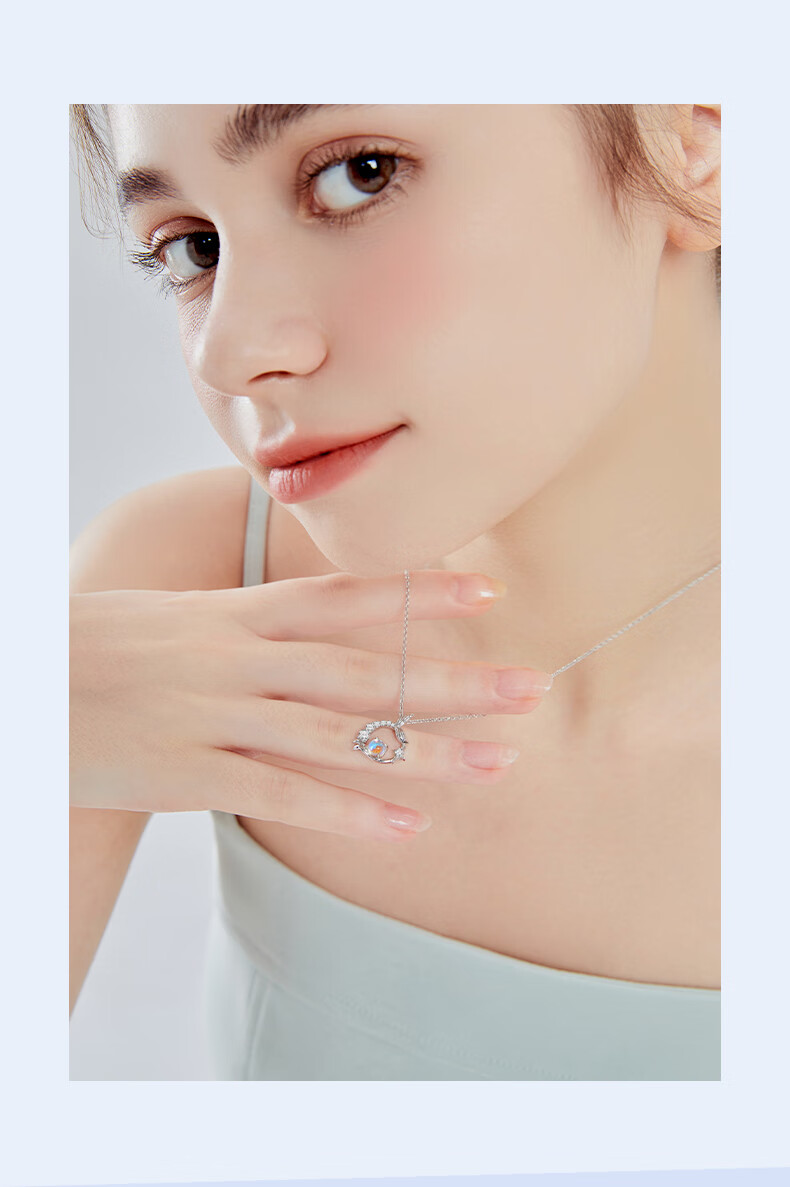 Disney Mermaid's Tear 2026 New Luxury Elegant Silver Necklace for Women Birthday Gift for Girls Moms Wives 3
