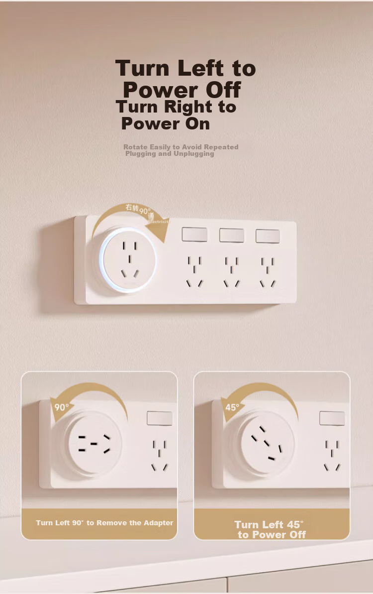 AUX 86-Type Expandable Socket Kitchen Extension Multi-function Converter Concealed Household Switched Power Strip 21-Hole Rightward Expansion White 7