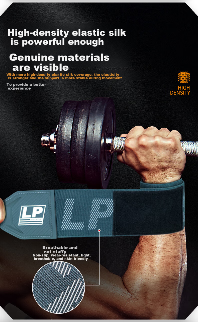 LP Wrist Support for Men, Fitness Wristband, Gym Strength Bench Press Wrist Guard, Anti-Sprain Sports Wristband, Basketball Compression Band 5