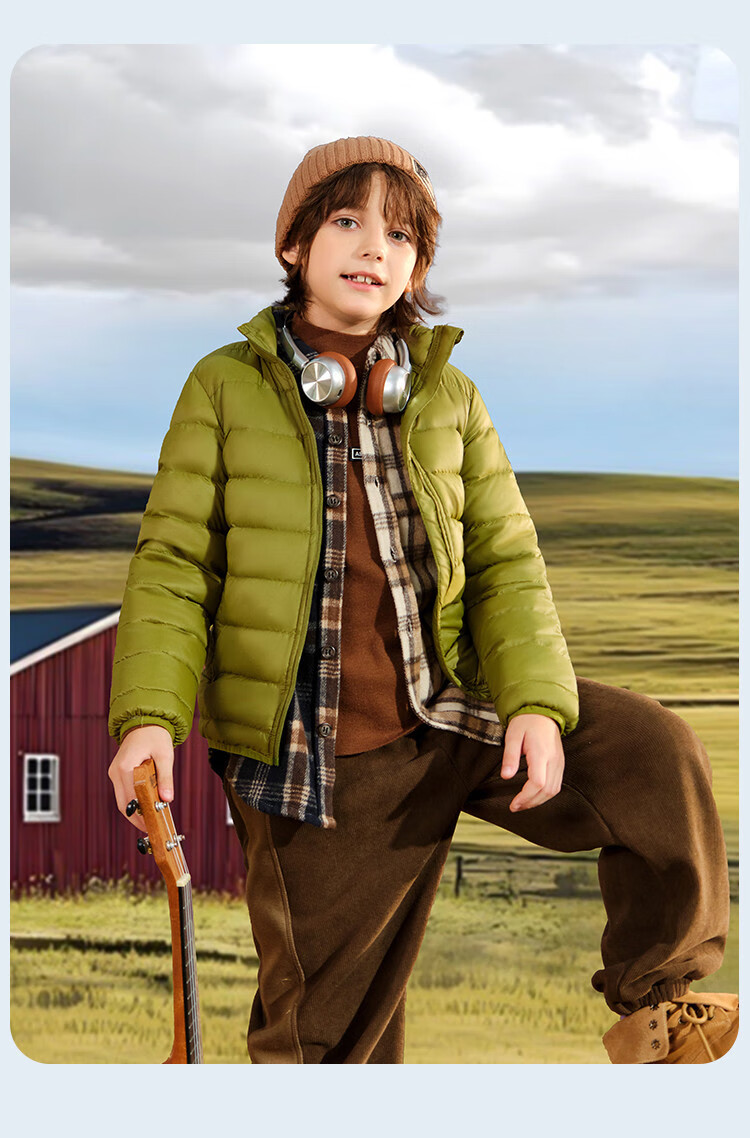 ASK JUNIOR 90 Canada Duck Down Parent-Child Warmth Down Jacket 25 Winter Children's Boys and Girls Large Kids 7A Antibacterial Lightweight Warm Coat 7