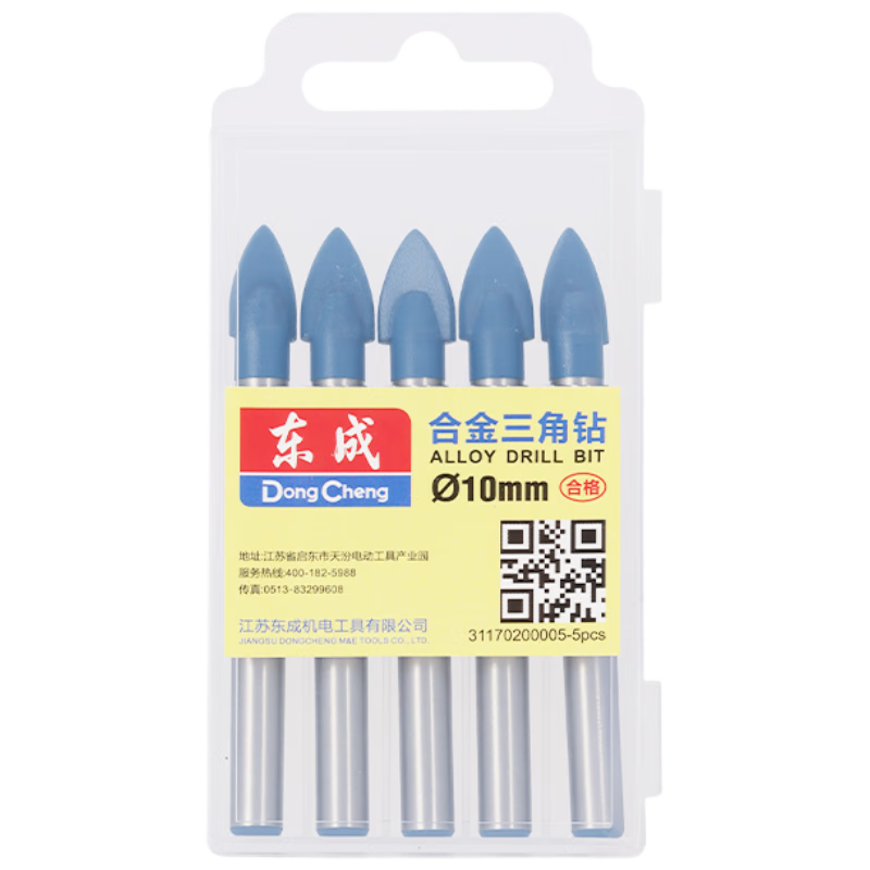 Dongcheng Alloy Triangle Drill Bit Ceramic Tile Drill Bit Sharp Angle Drill Bit Electric Drill Ceramic Drill Wall Drill Hole Opener φ10