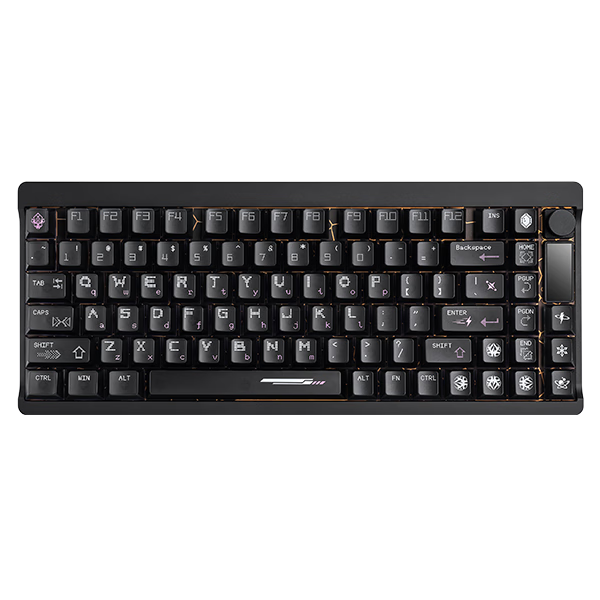 Colorful Xingchi 87 Magnetic Axis Keyboard Yinji IP Esports Custom Mechanical Wired Hot-Swappable Aluminum Keyboard Magnetic Standard Edition Phantom Night Black Biluo Star Axis